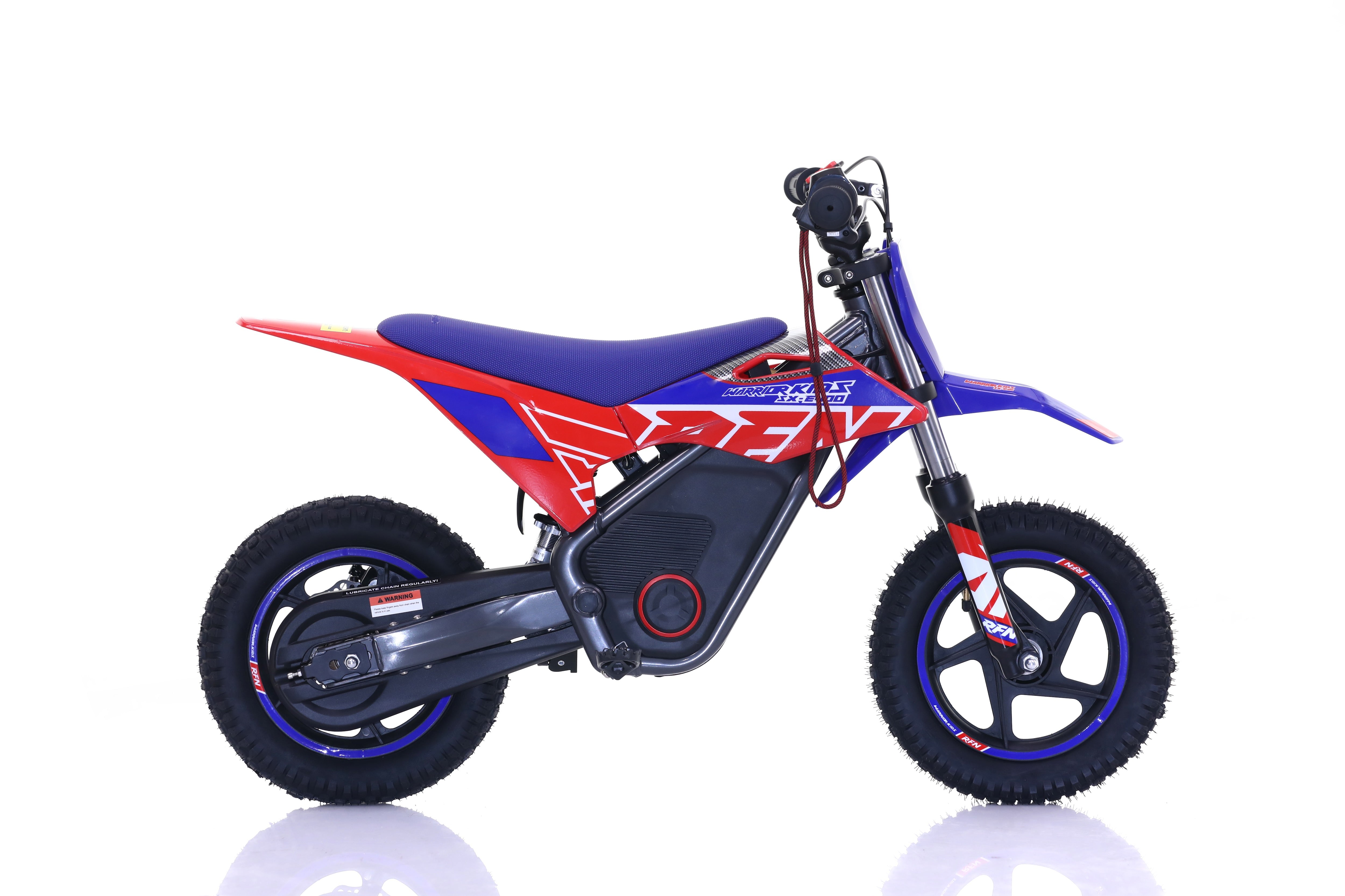 RFN Warrior SX-E400 12-inch Kids Electric MX Bike | Blue/Red