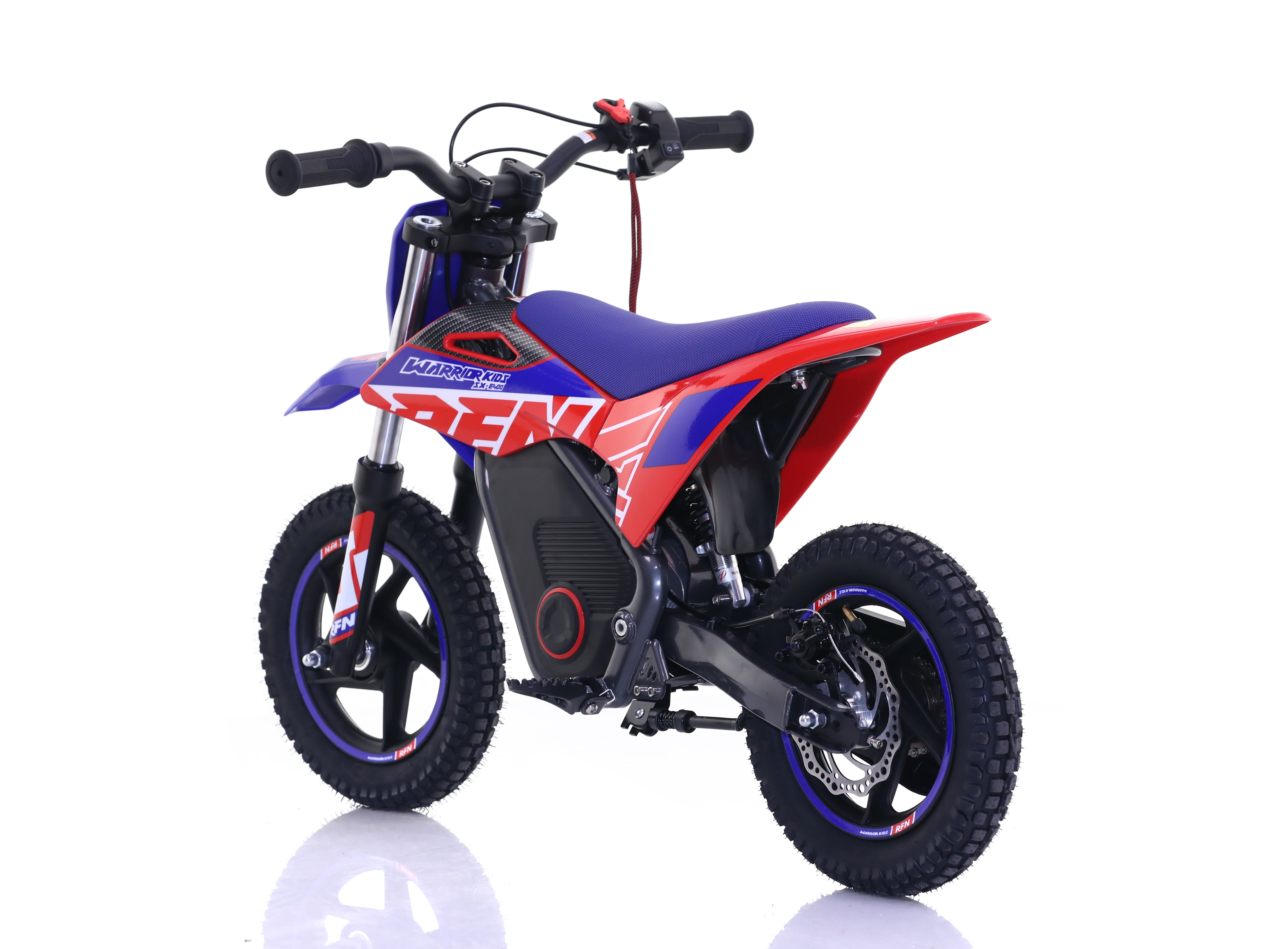 RFN Warrior SX-E400 12-inch Kids Electric MX Bike | Blue/Red