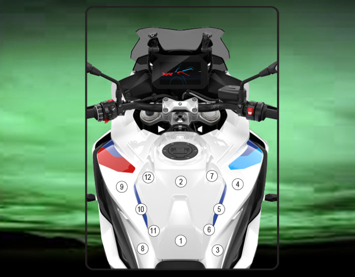 Eazi-Grip Tank Paint Protection Kit | Clear - Matte | BMW S1000XR 2020>Current