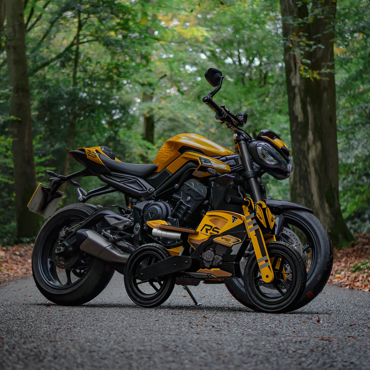 Kiddimoto Triumph Speed Triple 1200 RS Balance Bike -   Pyramid Motorcycle Accessories