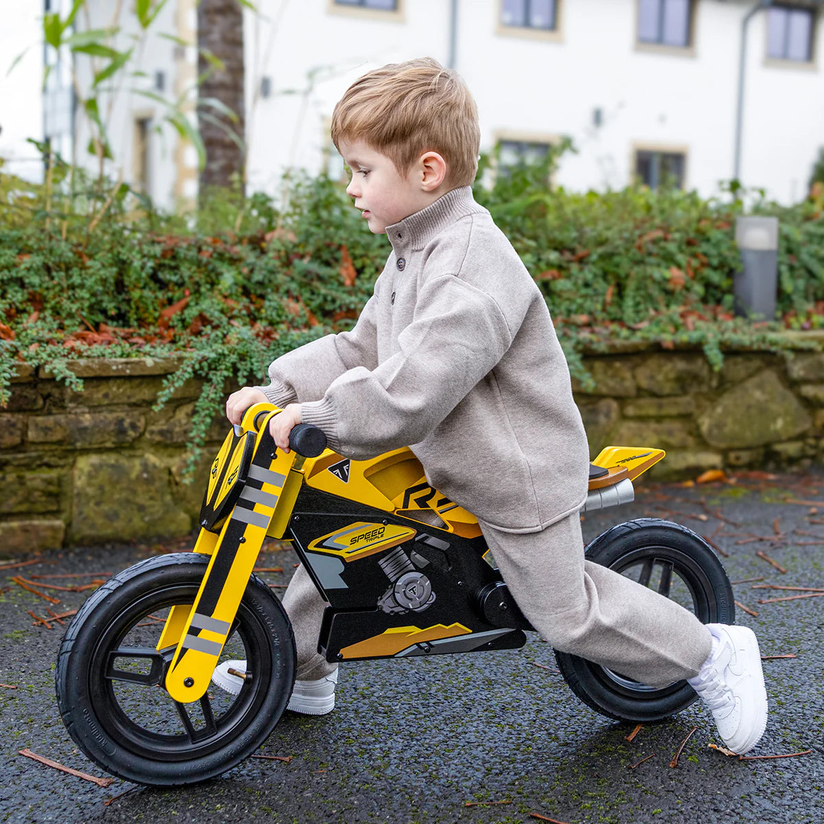 Kiddimoto Triumph Speed Triple 1200 RS Balance Bike -   Pyramid Motorcycle Accessories