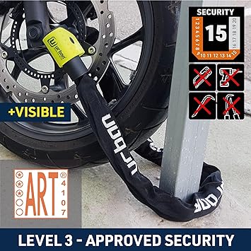 Urban Security 10K170 170cm Motorcycle Chain + Integrated Lock - Security Level 15 -  Shop name
