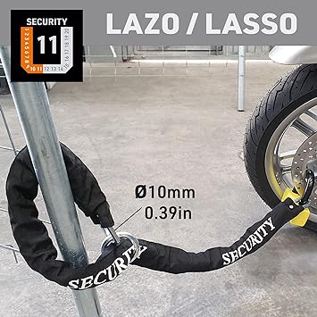 Urban Security 10.120L 120cm Motorcycle Loop Chain - Security Level 11-Security-Pyramid Motorcycle Accessories