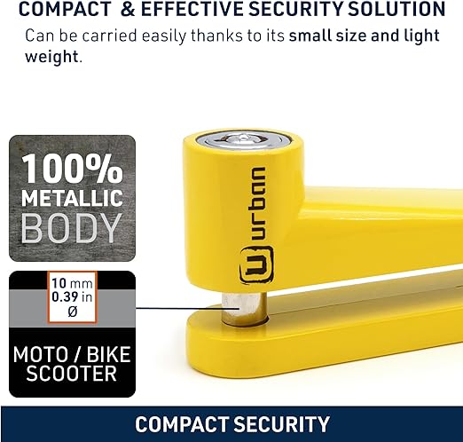 Urban Security 922A Motorcycle Disc Lock - Security Level 5 -  Shop name