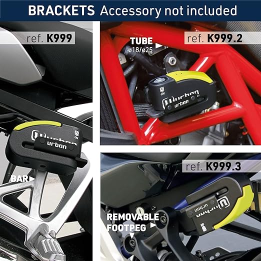 Urban Security 999 Motorcycle Disc Lock With Alarm - Security Level 19 - Sold Secure Certified -  Shop name