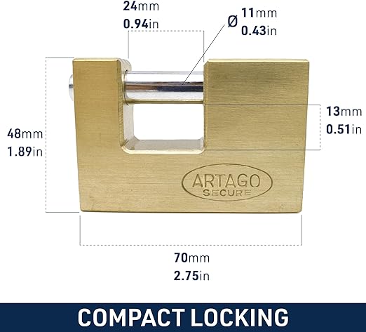 Urban Security REC-70 Padlock - Security Level 10-Security-Pyramid Motorcycle Accessories