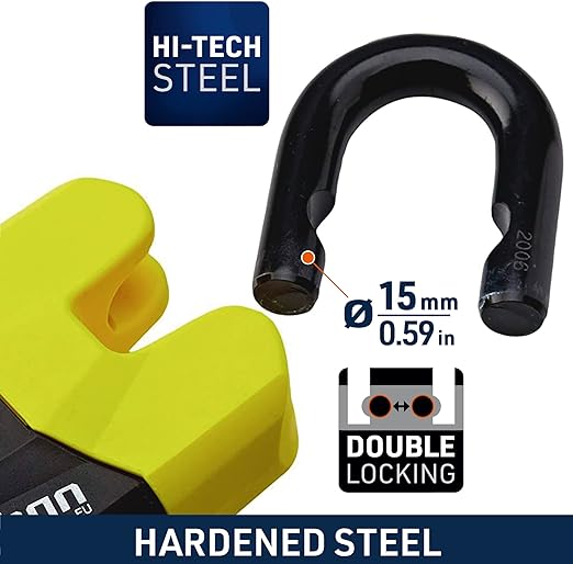 Urban Security U8K150 150cm Motorcycle Chain + Lock - Security Level 20 -  Shop name