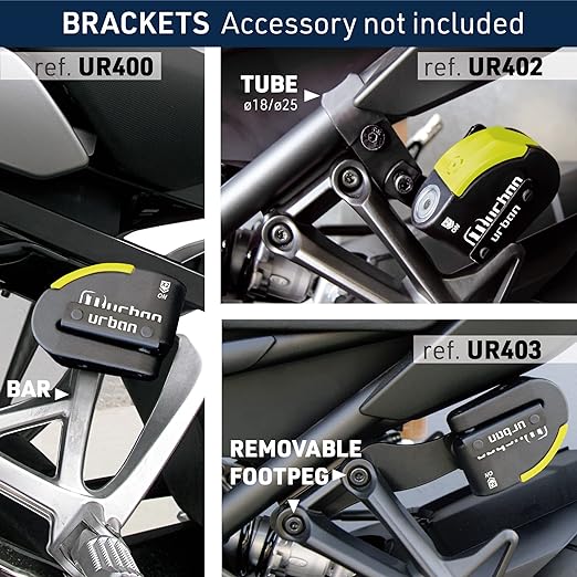 Urban Security UR10 Motorcycle Disc Lock With Alarm - Security Level 18 - Sold Secure Certified -  Shop name