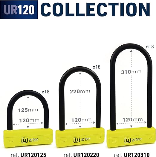 Urban Security UR120310 Motorcycle U Lock - Security Level 20-Security-Pyramid Motorcycle Accessories