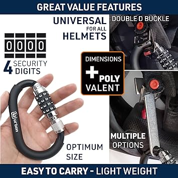 Urban Security UR140 Combination Carabiner With Helmet Adaptor - Security Level 5 -  Shop name