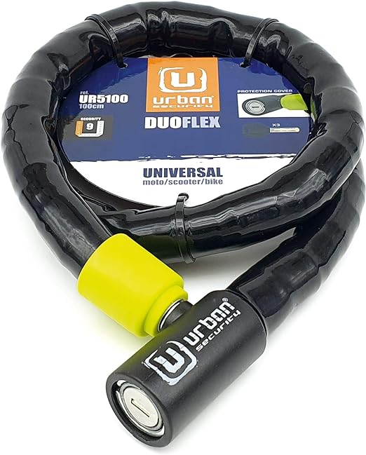 Urban Security UR5100 Duoflex Articulated 100cm Motorcycle Cable Lock - Security Level 9 -  Shop name