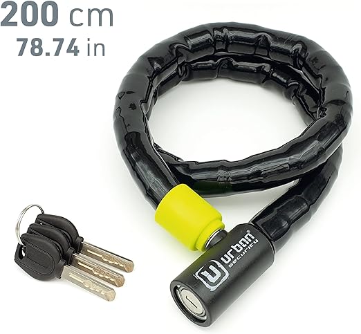 Urban Security UR5200 Duoflex Articulated 200cm Motorcycle Cable Lock - Security Level 9-Security-Pyramid Motorcycle Accessories