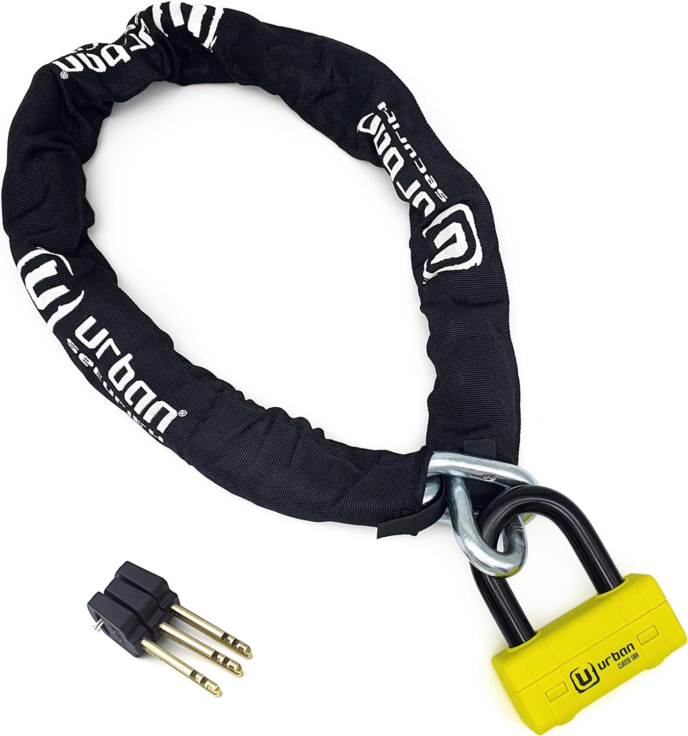 Urban Security UR75150 150cm Motorcycle Chain + Lock - Security Level 20 -  Shop name