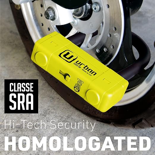 Urban Security UR85120Y Motorcycle U Lock - Security Level 20-UR85120Y-Security-Pyramid Motorcycle Accessories