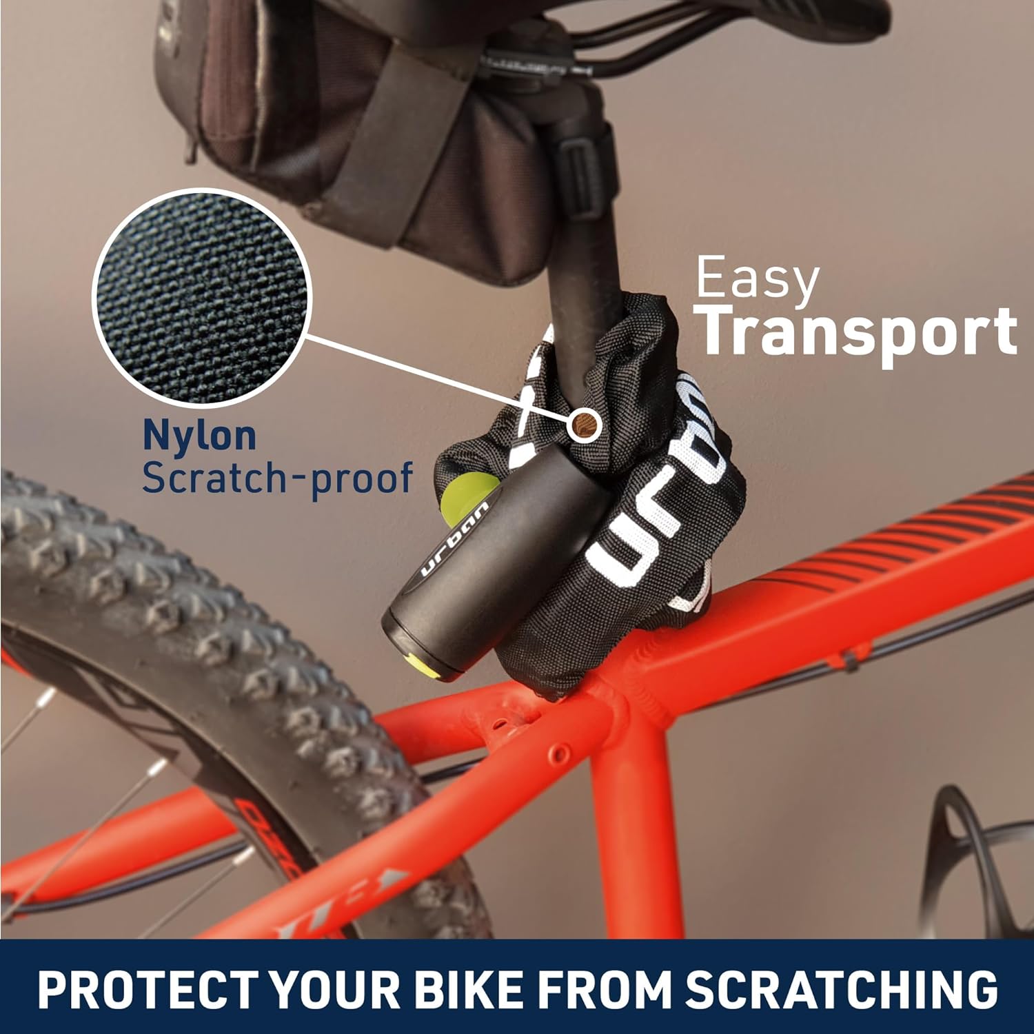 Urban Security XK170 170cm Motorcycle Chain + Integrated Lock - Security Level 9 -  Shop name