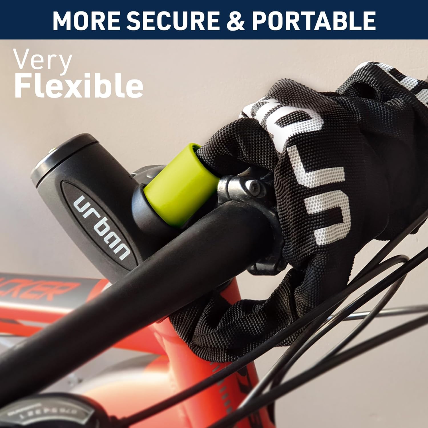 Urban Security XK170 170cm Motorcycle Chain + Integrated Lock - Security Level 9 -  Shop name