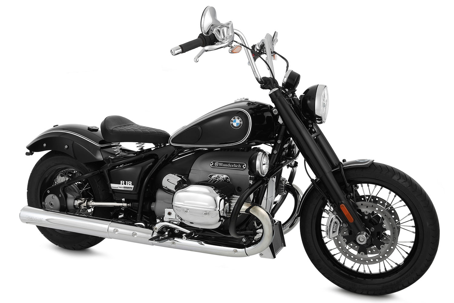 Wunderlich Ape Hanger Handlebar | R 18 | Chromed -   Pyramid Motorcycle Accessories