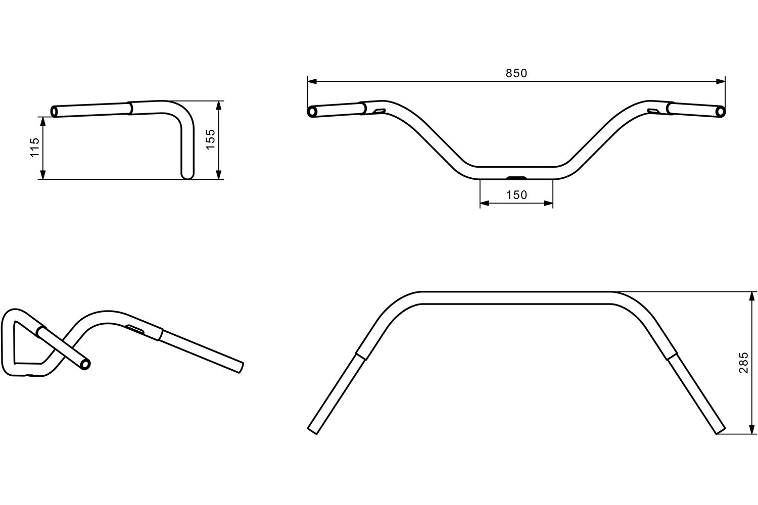 Wunderlich Bracket For Garmin Zumo 590/595 Extreme | Black -   Pyramid Motorcycle Accessories