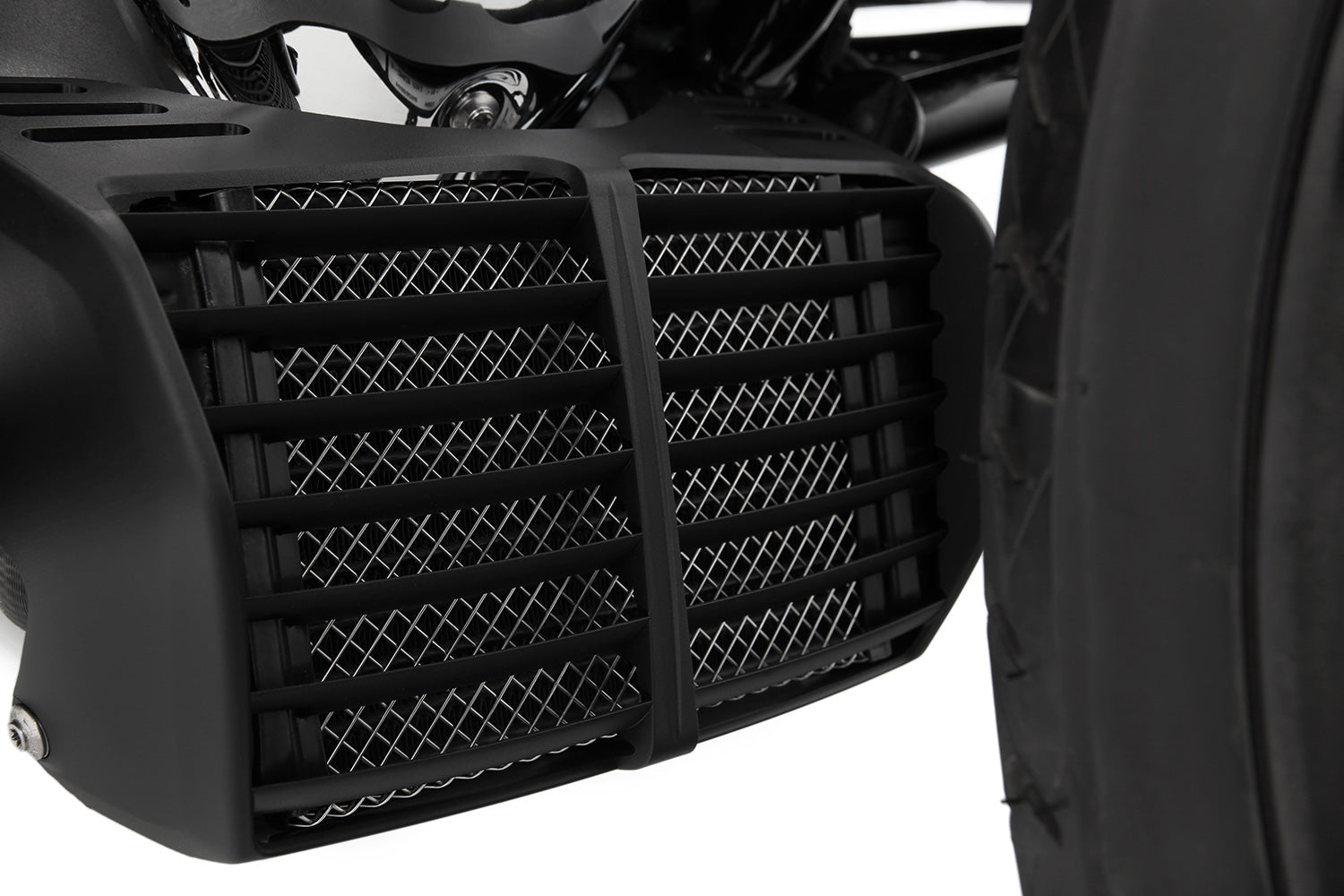 Wunderlich Oil Cooler Protection Grille Extreme | Black | BMW R nineT -   Pyramid Motorcycle Accessories