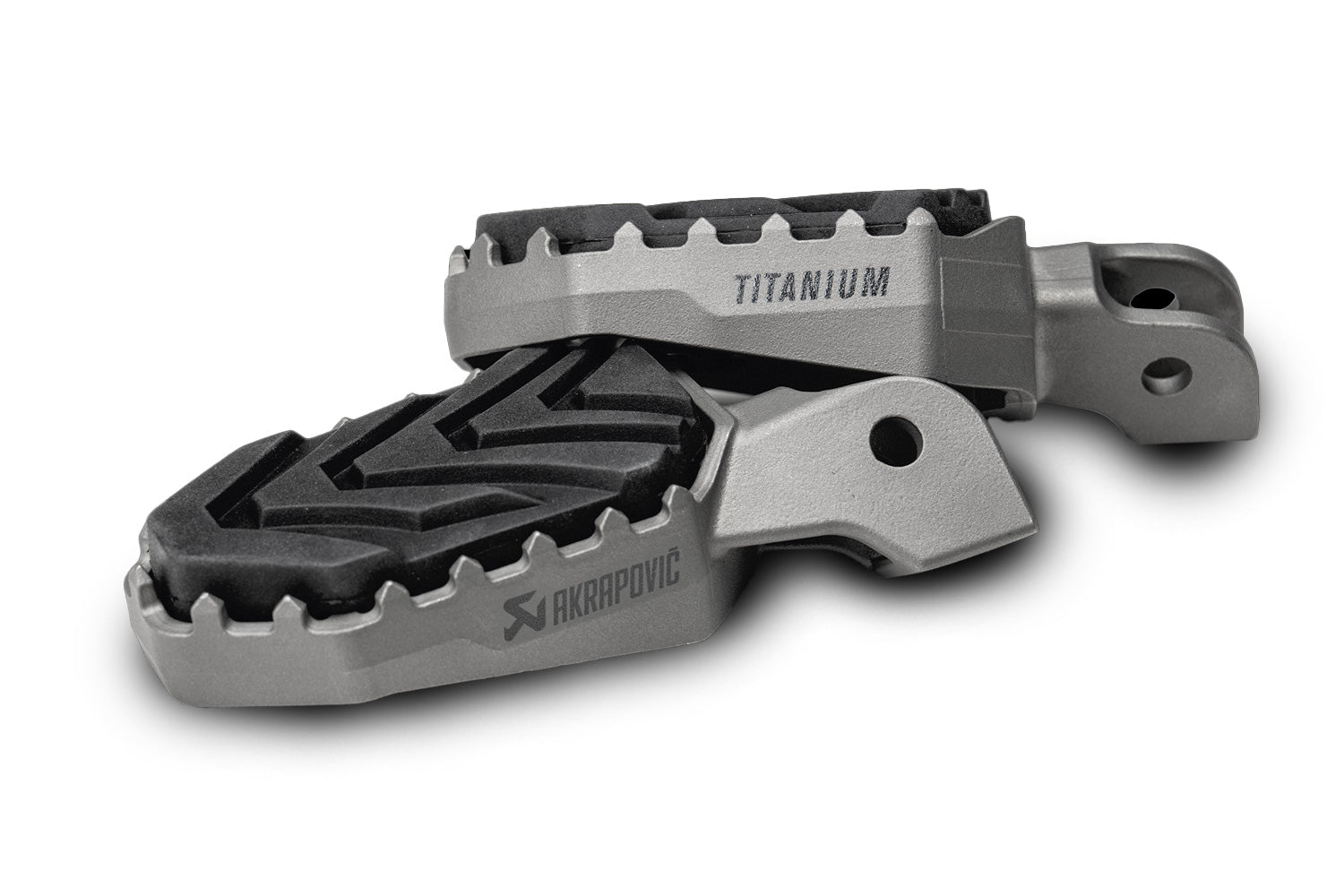 Wunderlich Akrapovic BMW Adventure Footrest Set | Titanium -   Pyramid Motorcycle Accessories