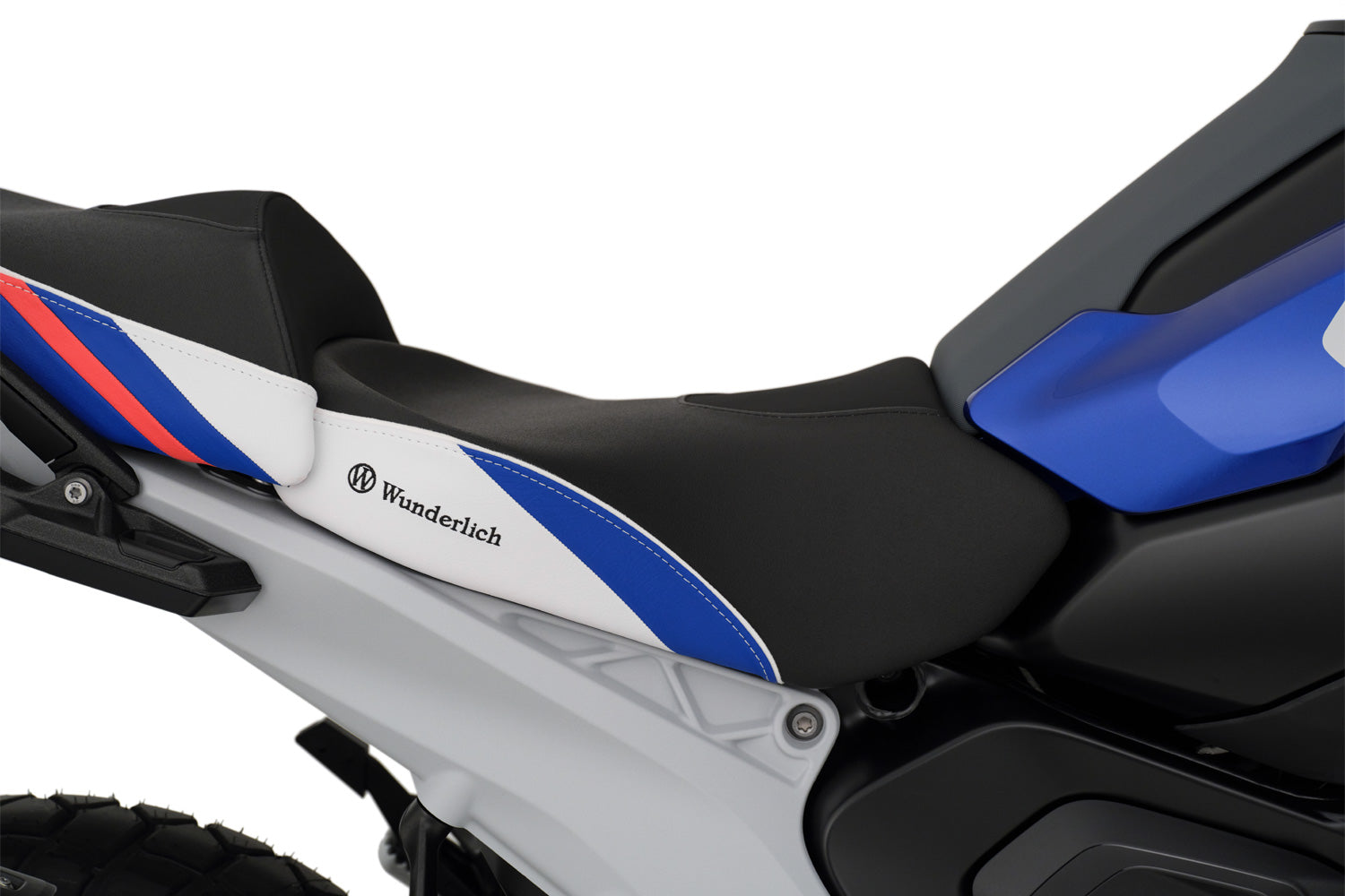 Wunderlich Rider Seat Aktivkomfort with Aftermarket Heating Low | Black | BMW R 1250 GS Adventure -   Pyramid Motorcycle Accessories