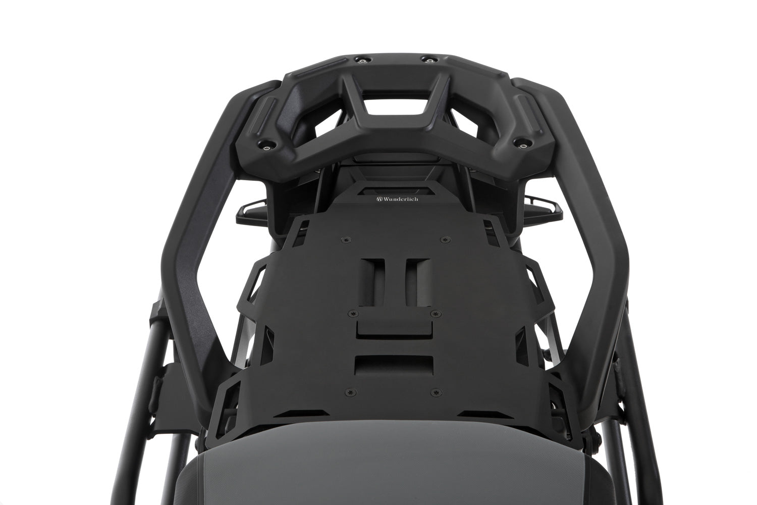 Wunderlich Pillion Luggage Rack Rallye with Passenger Frame | Black | BMW R nineT -   Pyramid Motorcycle Accessories