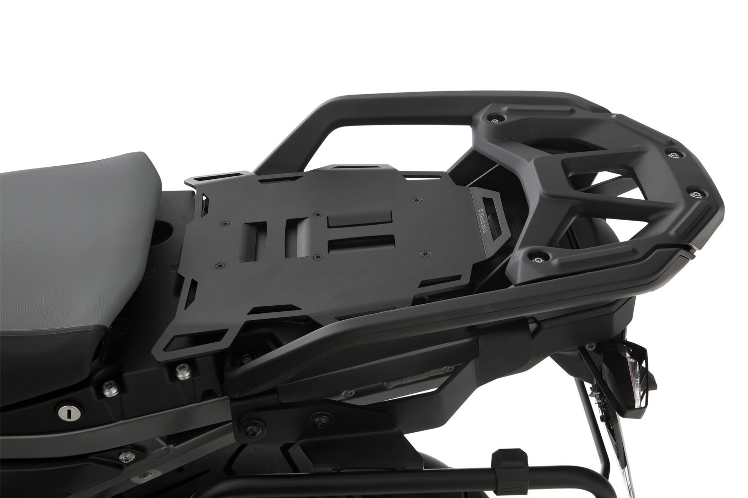 Wunderlich Pillion Luggage Rack Rallye with Passenger Frame | Black | BMW R nineT -   Pyramid Motorcycle Accessories