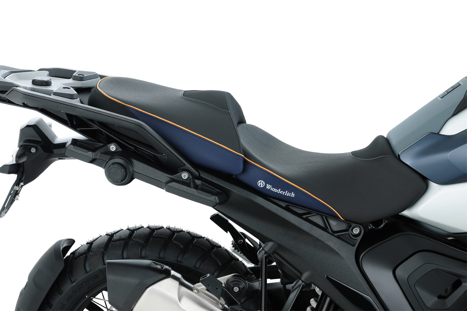 Wunderlich Aktivkomfort Rider Seat with Plug & Play Seat Heating High | Black -   Pyramid Motorcycle Accessories