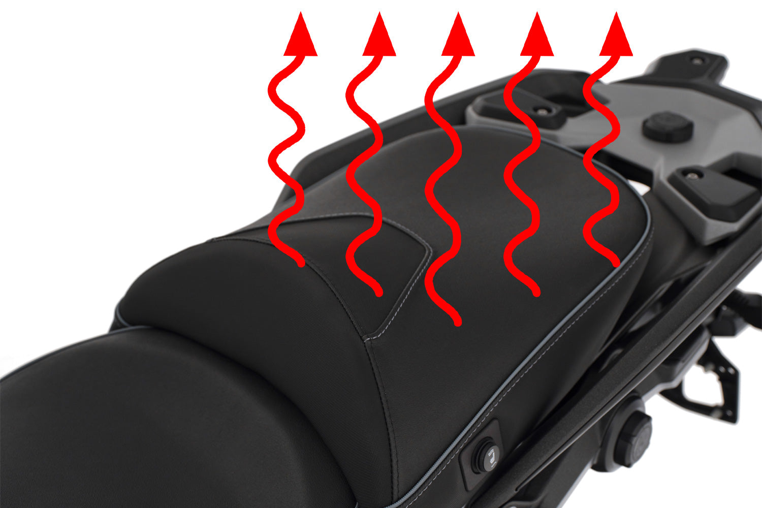 Wunderlich Passenger Seat Aktivkomfort With Seat Heating Smart Queens-edition Standard | Black -   Pyramid Motorcycle Accessories