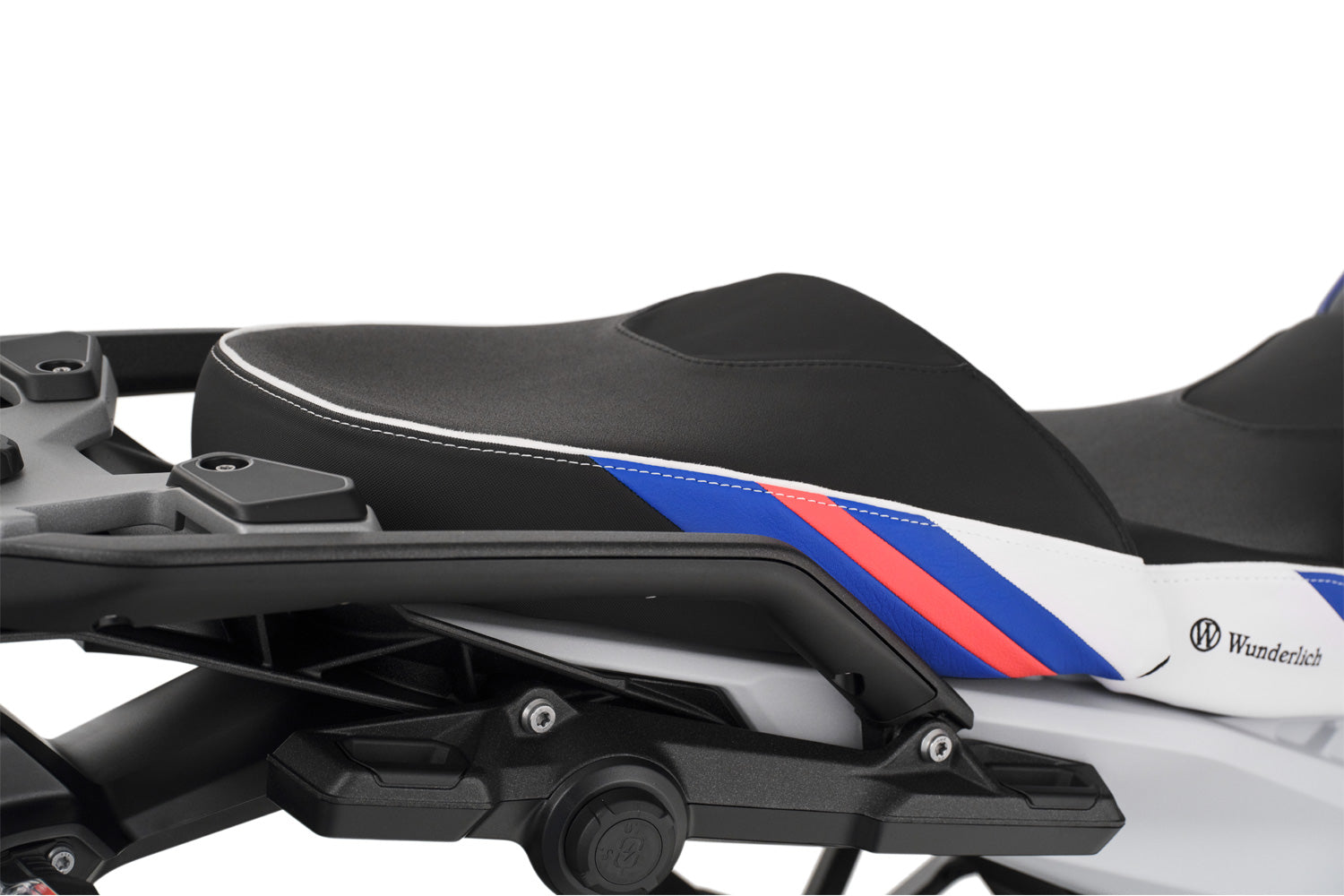 Wunderlich Passenger Seat Aktivkomfort with seat heating Smart Standard | Black | BMW R 1250 GS Adventure -   Pyramid Motorcycle Accessories