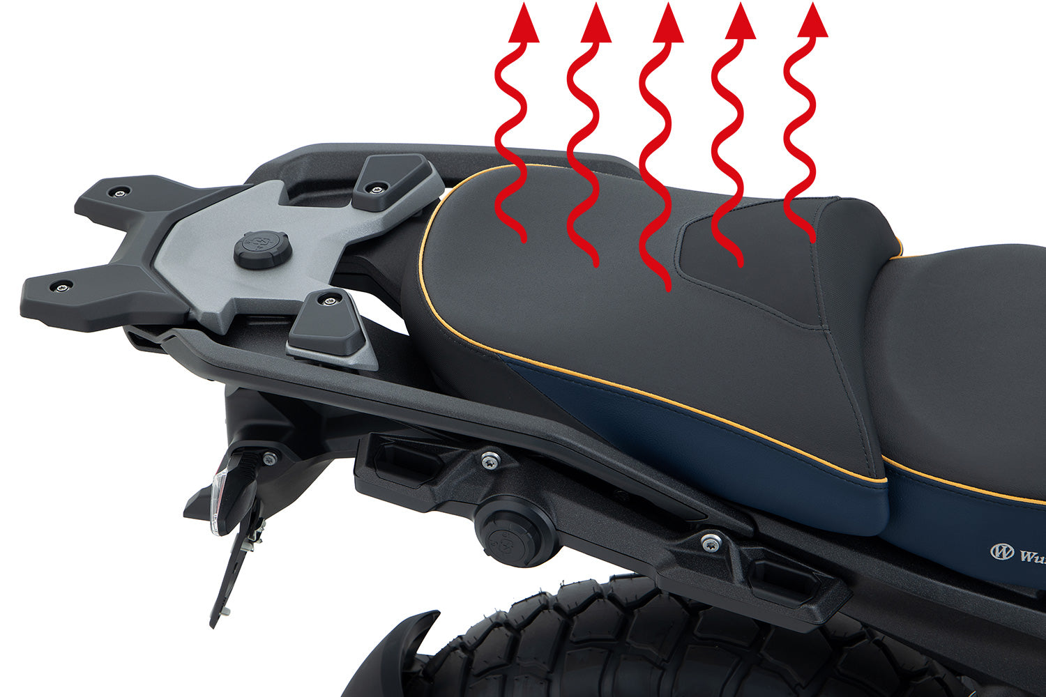 Wunderlich Passenger Seat Aktivkomfort with Seat Heating Smart Standard | Green Gold | BMW R 1300 GS -   Pyramid Motorcycle Accessories