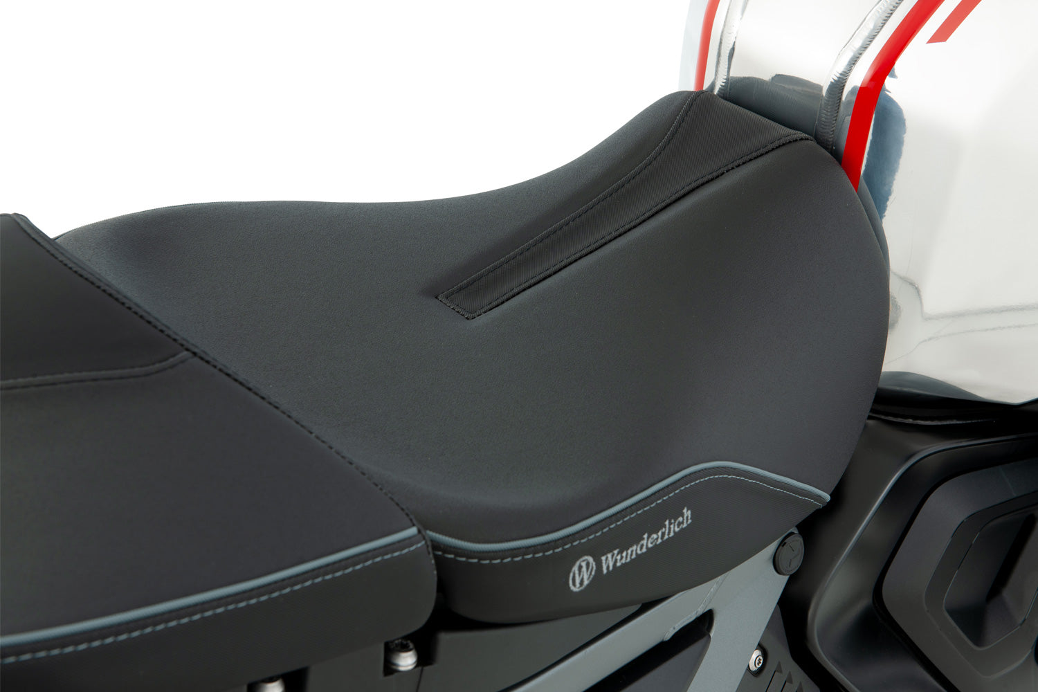 Wunderlich Aktivkomfort Rider Seat with Smart Plug & Play Heating Standard | Black -   Pyramid Motorcycle Accessories