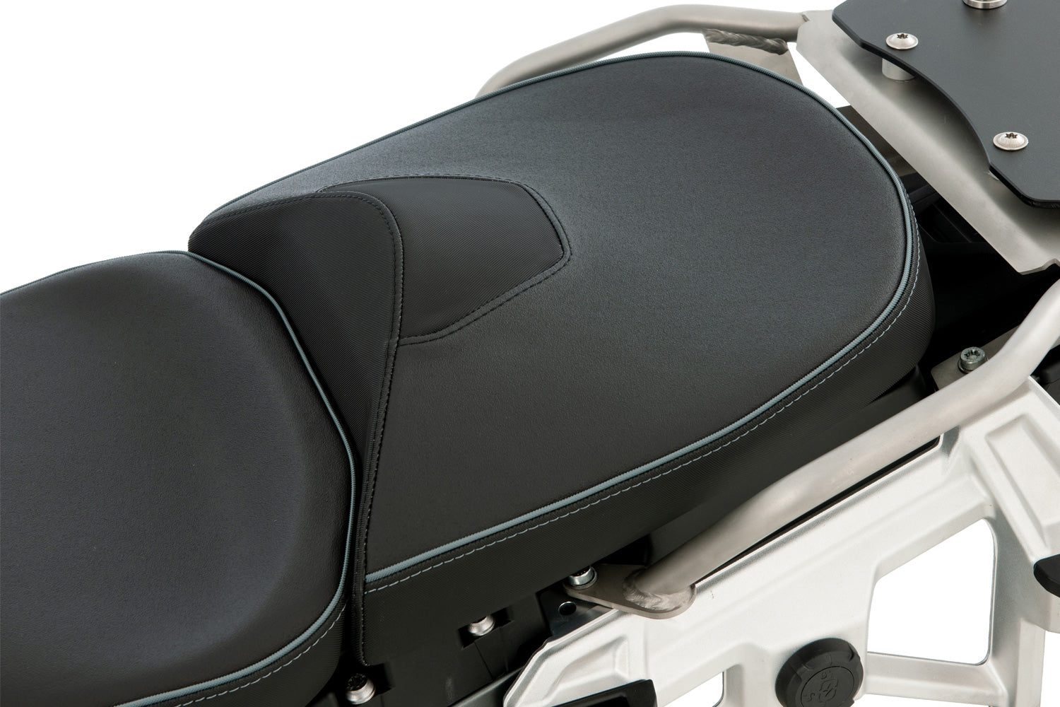 Wunderlich Passenger Seat Aktivkomfort with Heating Smart Standard | Black | BMW R 1300 GS Adventure -   Pyramid Motorcycle Accessories