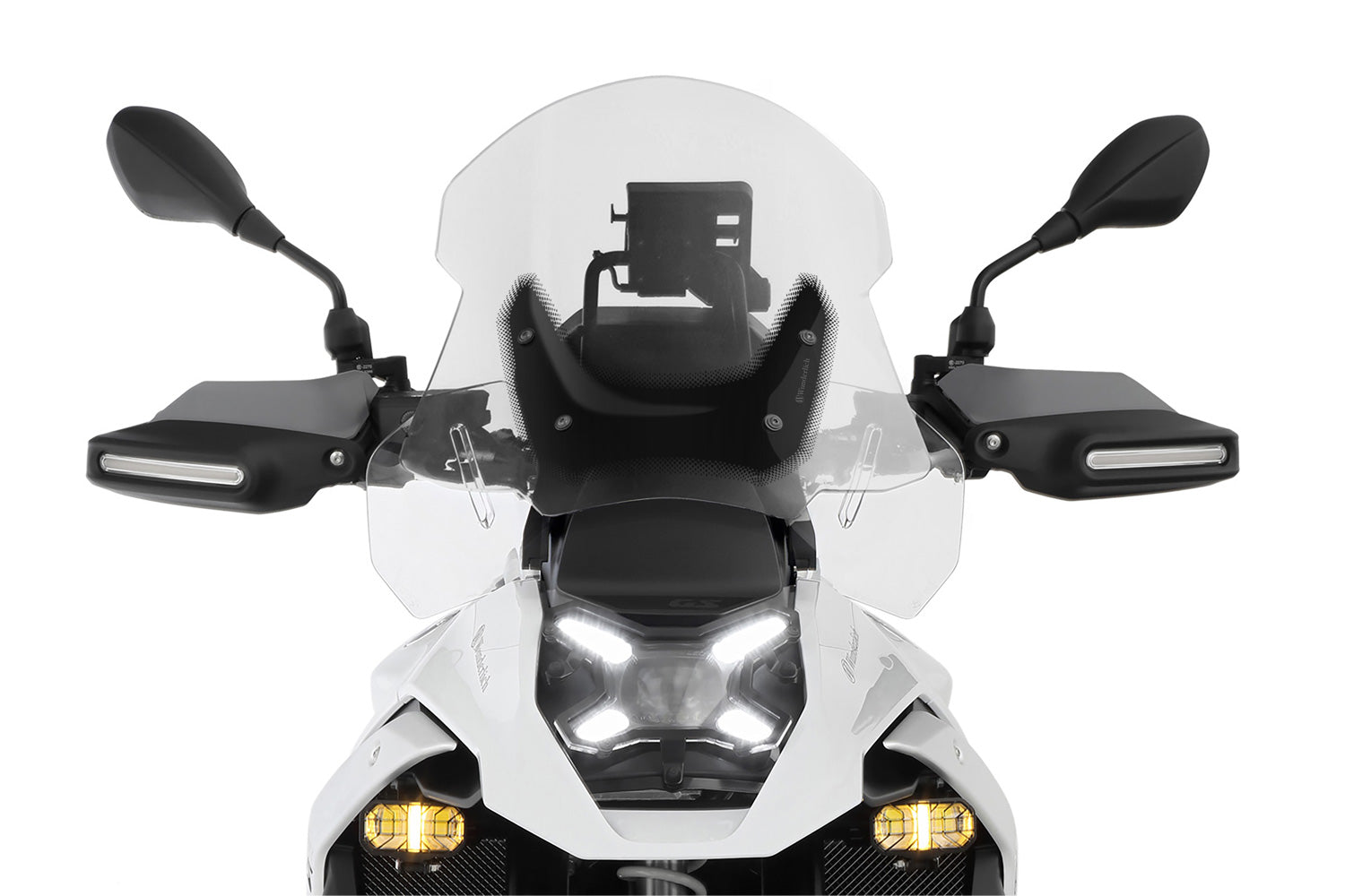 Wunderlich Windshield Marathon with Reinforcement Left and Right | Clear | BMW R 1250 GS Adventure -   Pyramid Motorcycle Accessories