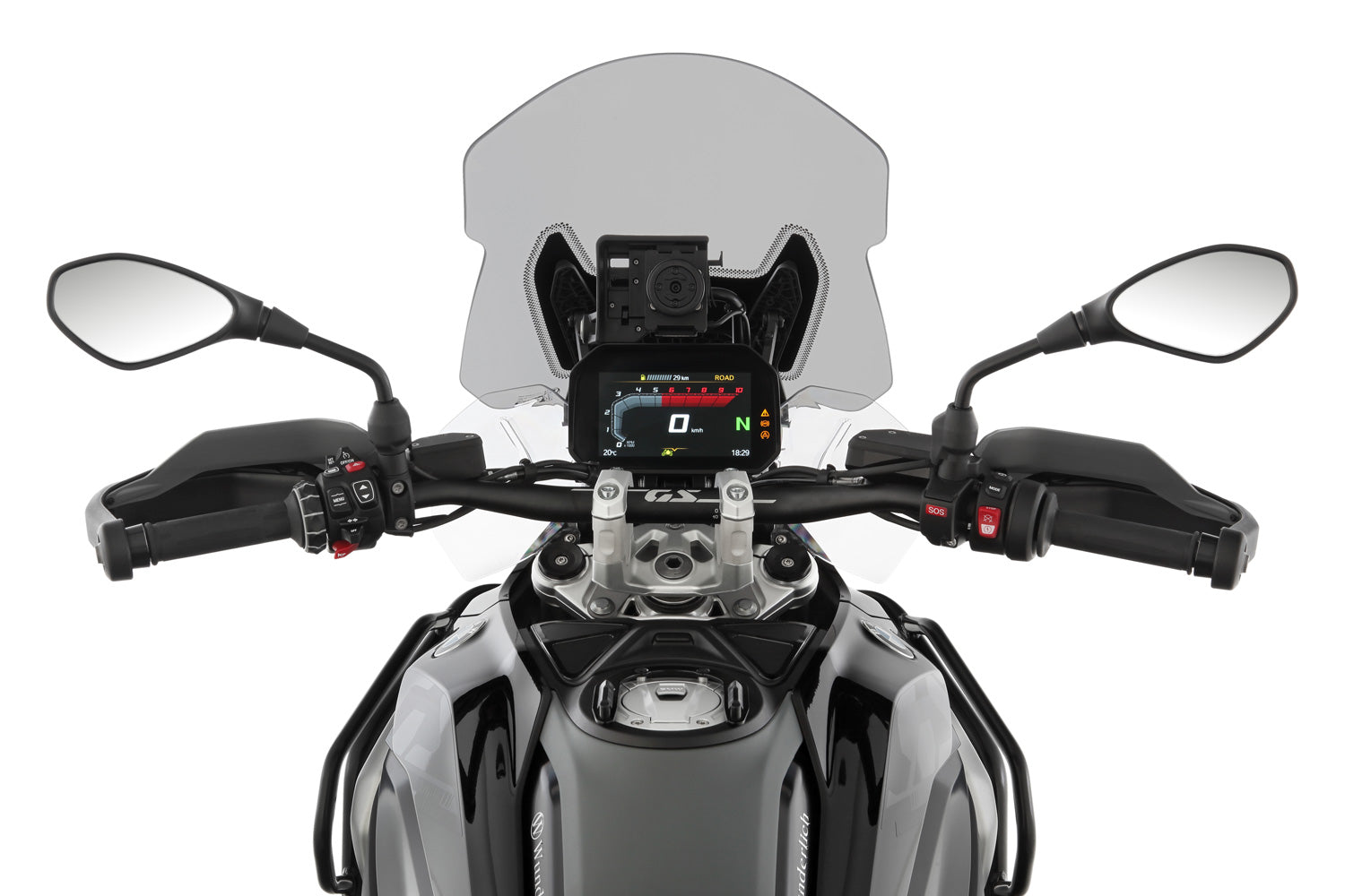 Wunderlich Windshield Marathon For Models with ACC | R 1300 GS | Smoked Grey -   Pyramid Motorcycle Accessories
