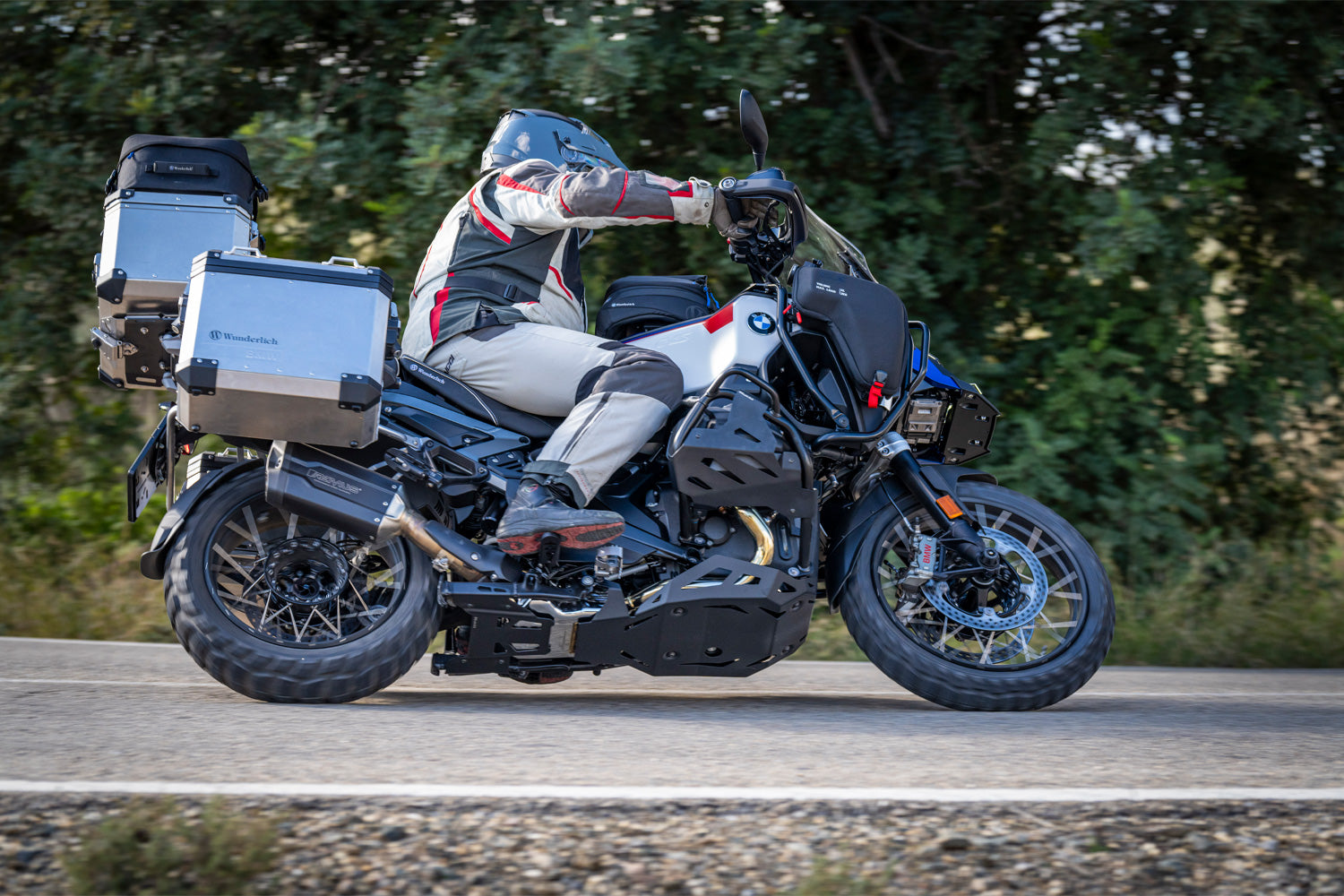 Wunderlich Tank Protection Bar Ultimate Pro | Silver-Black | BMW R 1300 GS Adventure -   Pyramid Motorcycle Accessories