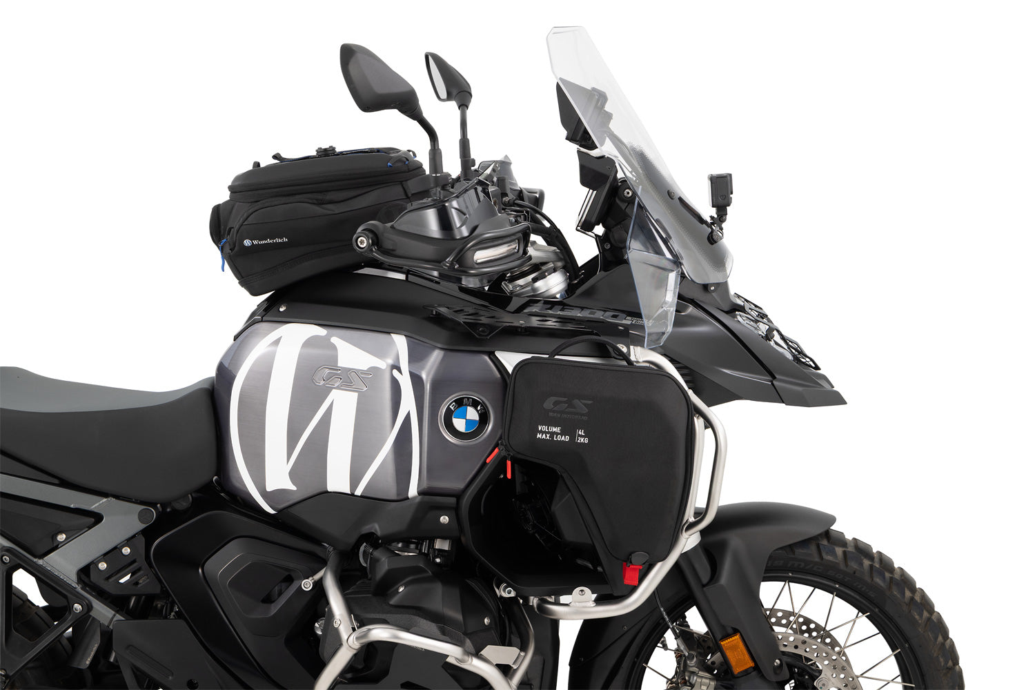 Wunderlich Ultimate Tank Protection Bar | Silver-Black | BMW R 1300 GS Adventure -   Pyramid Motorcycle Accessories