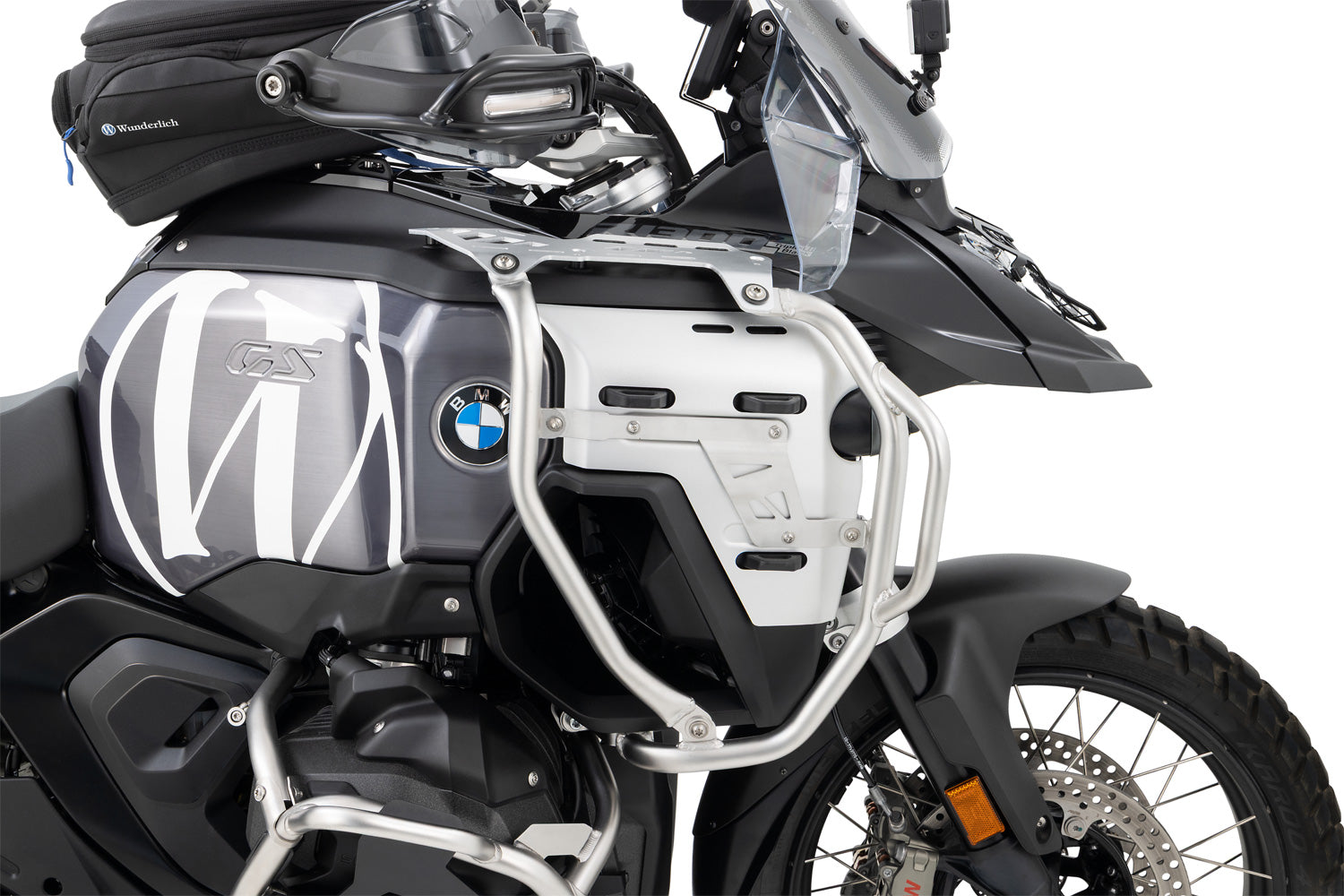 Wunderlich Reinforcement Bar For Tank Protection Ultimate | Silver | BMW R 1300 GS Adventure -   Pyramid Motorcycle Accessories