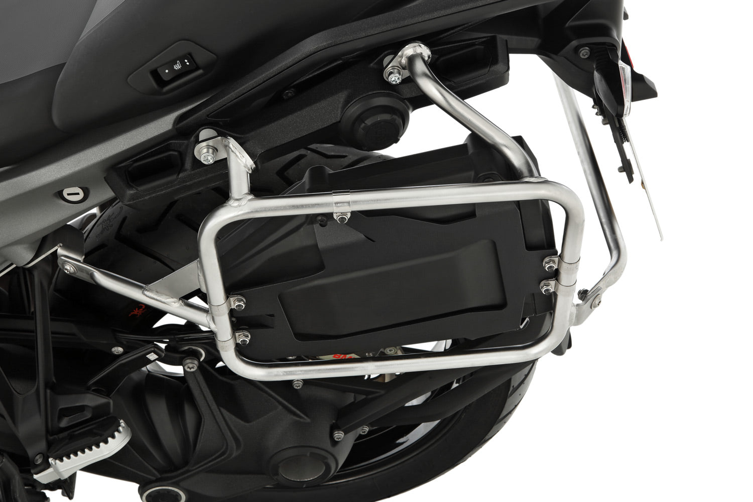 Wunderlich Toolbox with Extreme Luggage Rack without Mounts for Original Keys | Black | BMW R 1300 GS Adventure -   Pyramid Motorcycle Accessories