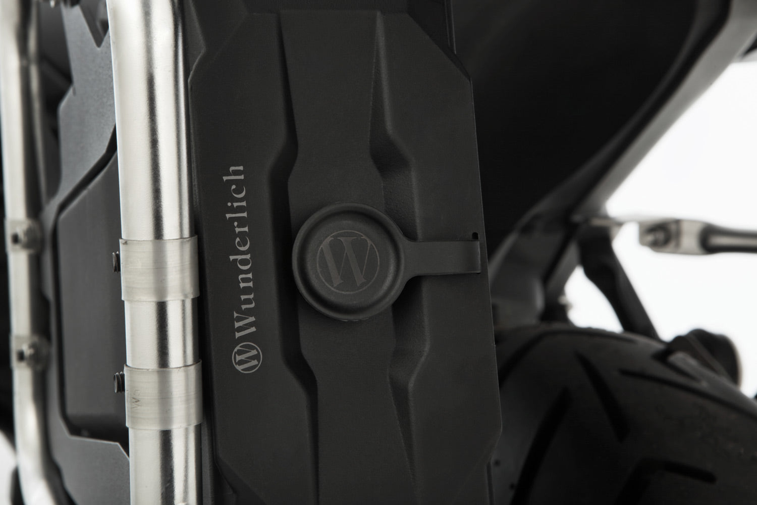 Wunderlich Toolbox with Extreme Luggage Rack without Mounts for Original Keys | Black | BMW R 1300 GS Adventure -   Pyramid Motorcycle Accessories