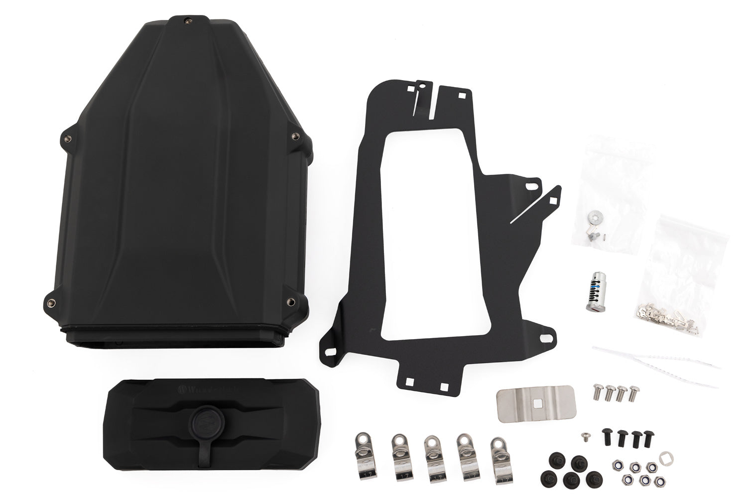 Wunderlich Toolbox with Extreme Luggage Rack without Mounts for Original Keys | Black | BMW R 1300 GS Adventure -   Pyramid Motorcycle Accessories