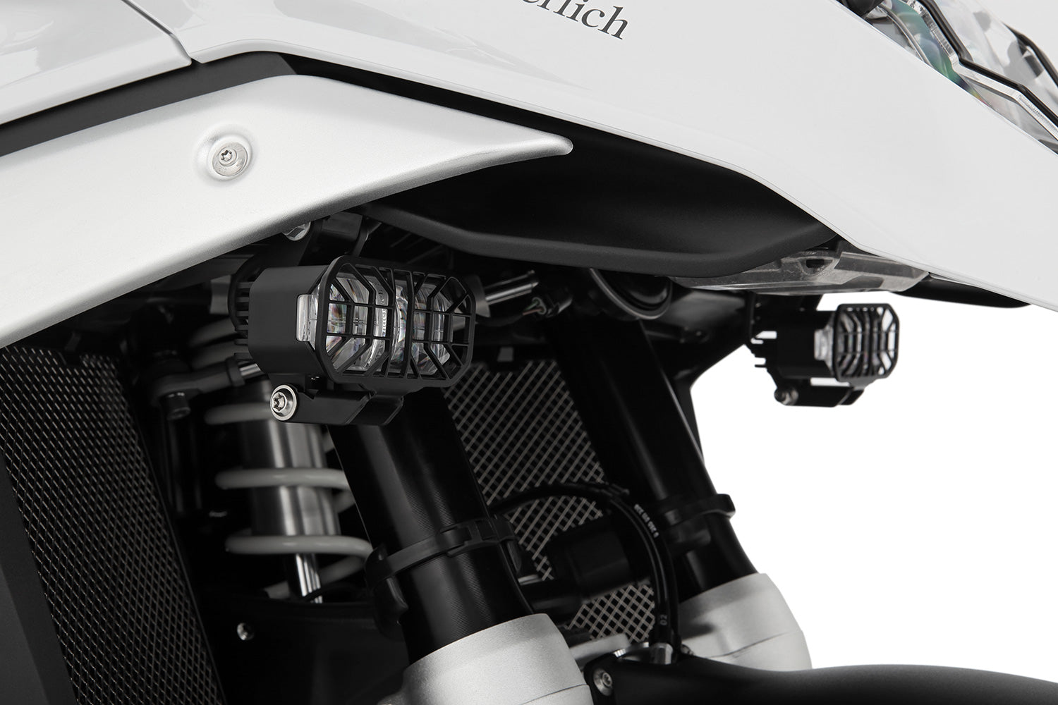 Wunderlich Microflooter 3.0 LED Auxiliary Lights | Black | BMW R 1300 GS Adventure -   Pyramid Motorcycle Accessories