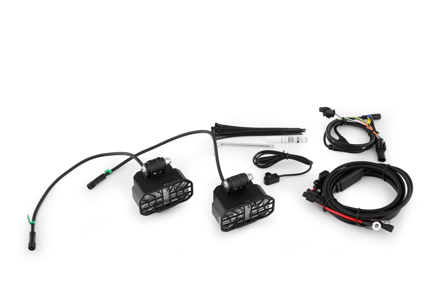 Wunderlich Microflooter LED Auxiliary Headlight | Black | BMW R 1250 GS -   Pyramid Motorcycle Accessories