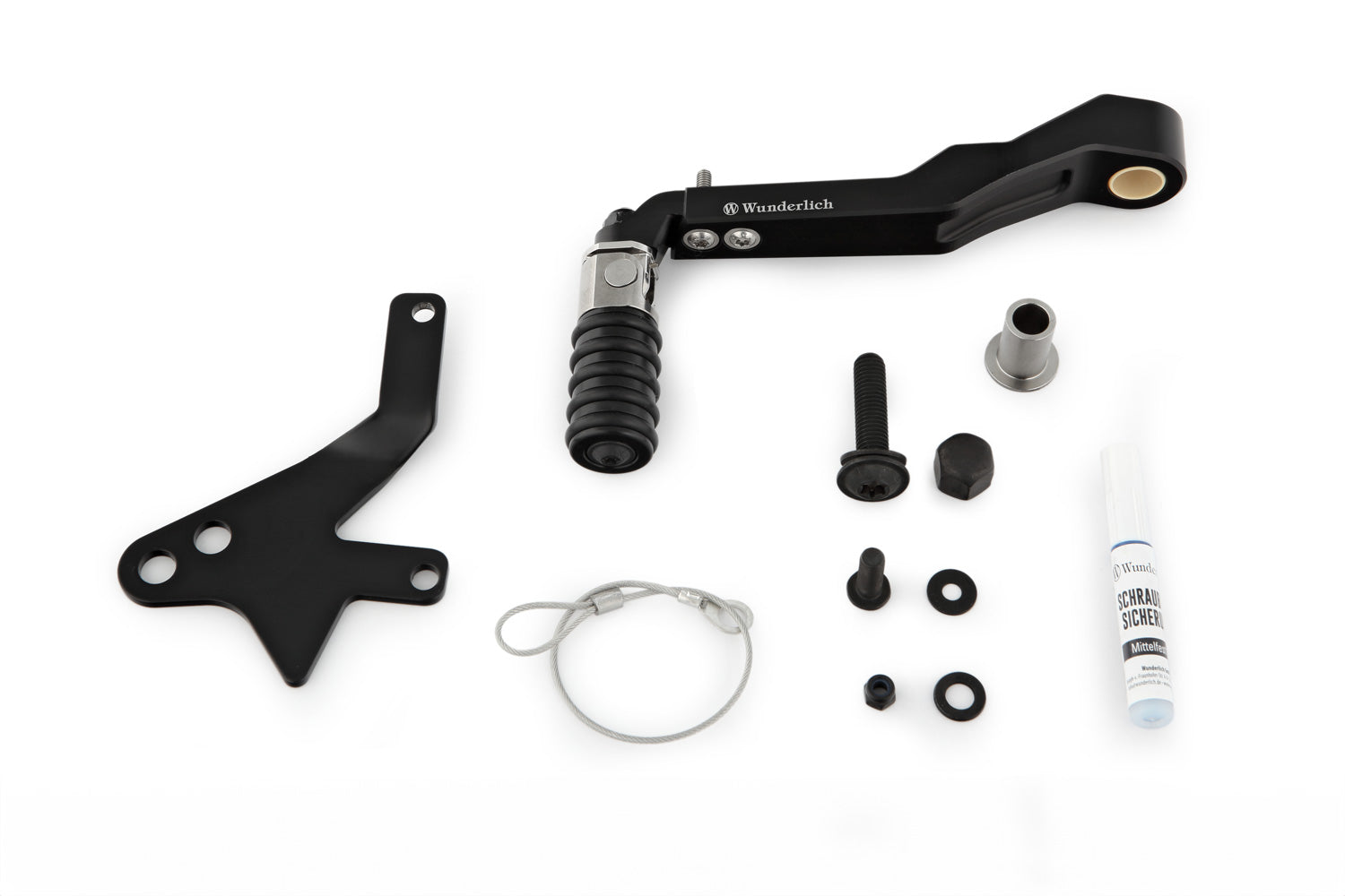 Wunderlich Adjustable Gear Shift Clever Lever | R 1300 GS | Black -   Pyramid Motorcycle Accessories