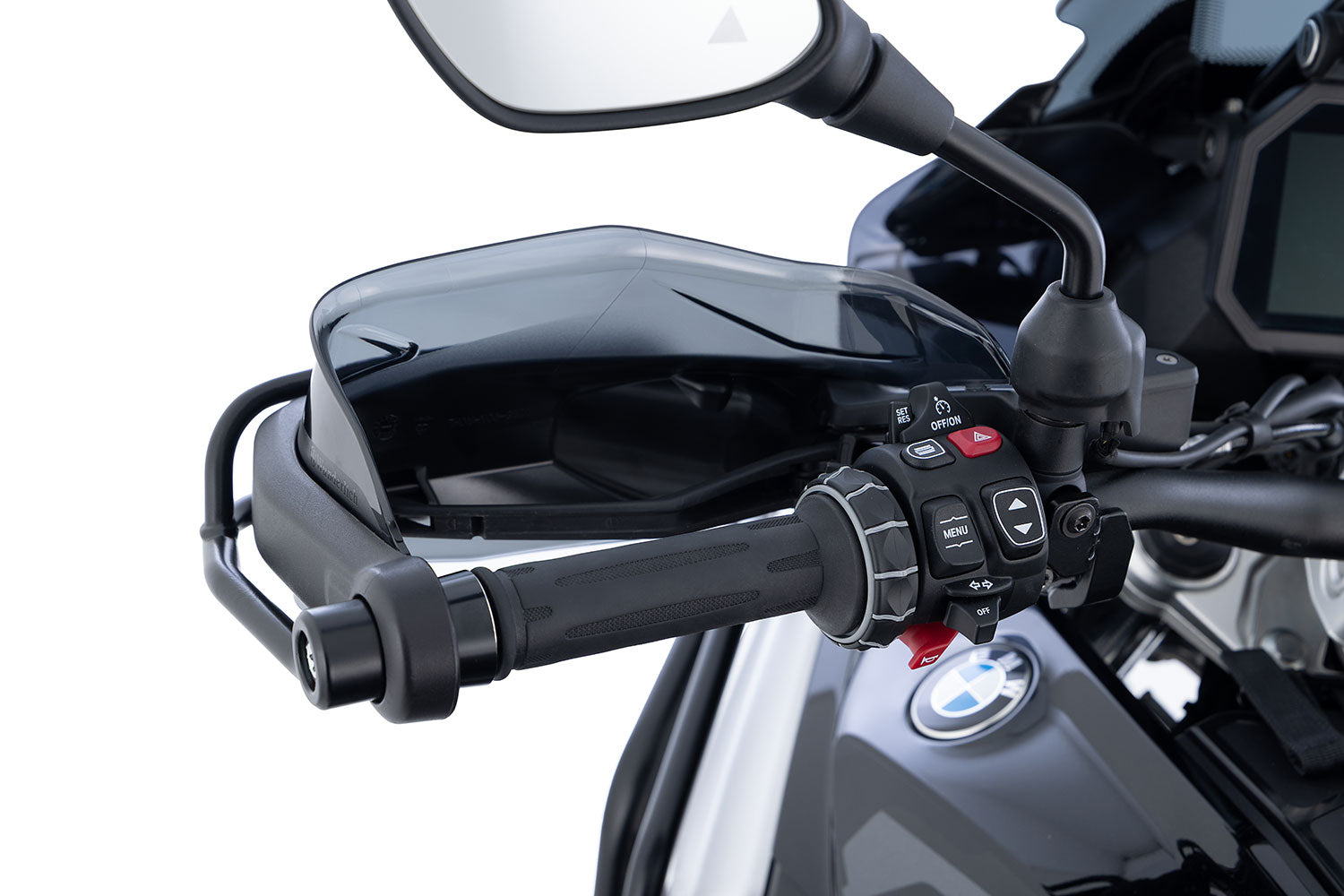 Wunderlich Hand Protector Extension Ergo | Light Smoke | BMW R 1300 GS -   Pyramid Motorcycle Accessories