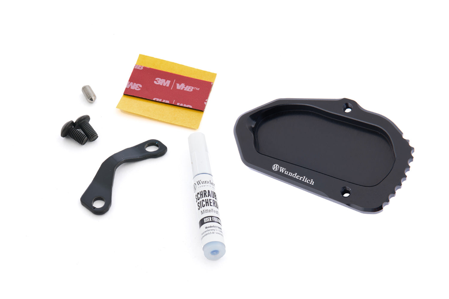 Wunderlich Side Stand Enlarged Support | R 1300 GS | Black -   Pyramid Motorcycle Accessories