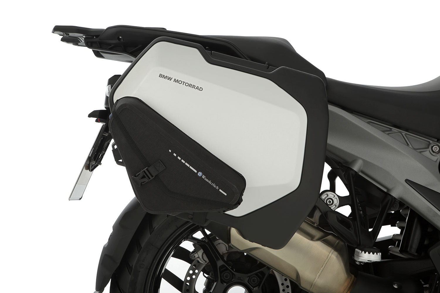 Wunderlich Pipe Mounting For Mammut Side Bags | Black | BMW R nineT -   Pyramid Motorcycle Accessories