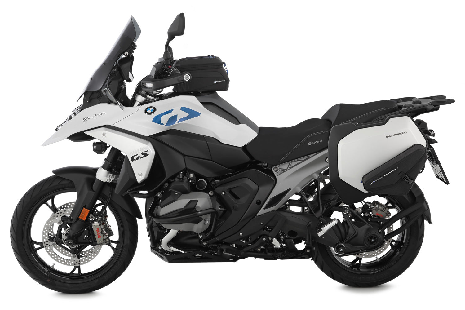 Wunderlich Pipe Mounting For Mammut Side Bags | Black | BMW R nineT -   Pyramid Motorcycle Accessories