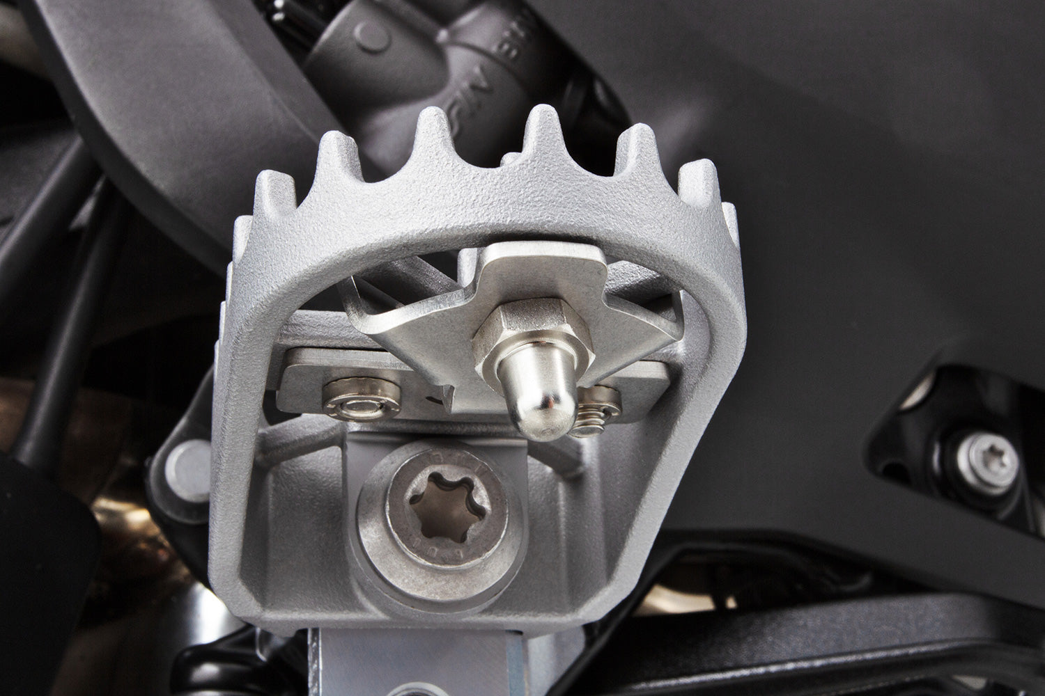 Wunderlich Lean Angle Indicators For Original Enduro Footrests | R 1300 GS | Silver -   Pyramid Motorcycle Accessories