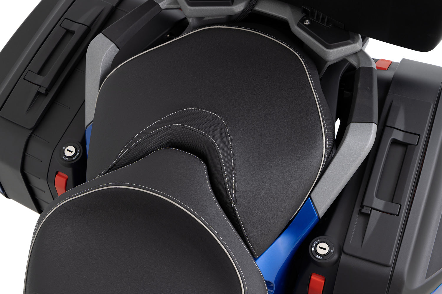 Wunderlich Aktivkomfort Passenger Seat with Heating Smart Plug | Black -   Pyramid Motorcycle Accessories